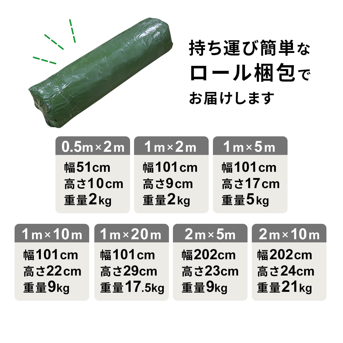 防草シート一体型人工芝 【芝丈20mm】