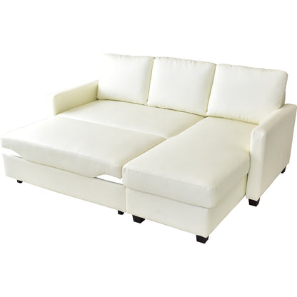 【幅185】 収納付き カウチソファ ラメール