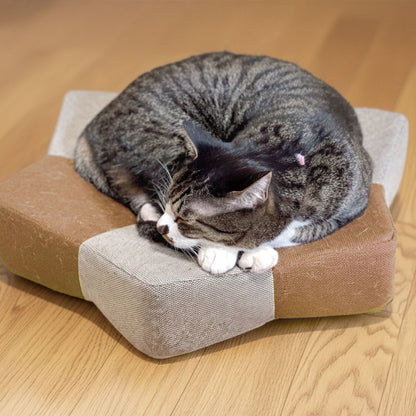 ベッド型爪研ぎクッション ガリぼろスター
