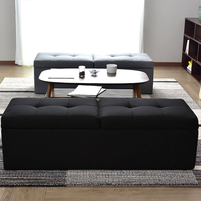 【幅117】収納スツール  ツインベンチ