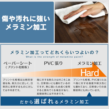 【幅80】棚付きパソコンデスク アマリア80