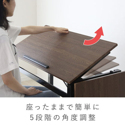 【幅90】天板角度調整ができるデスク  ベック