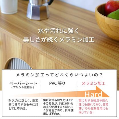 キャビネット・食器棚【幅80｜120】 キャロリン
