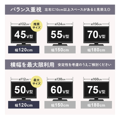 【120㎝】テレビボード  ダニーデン120