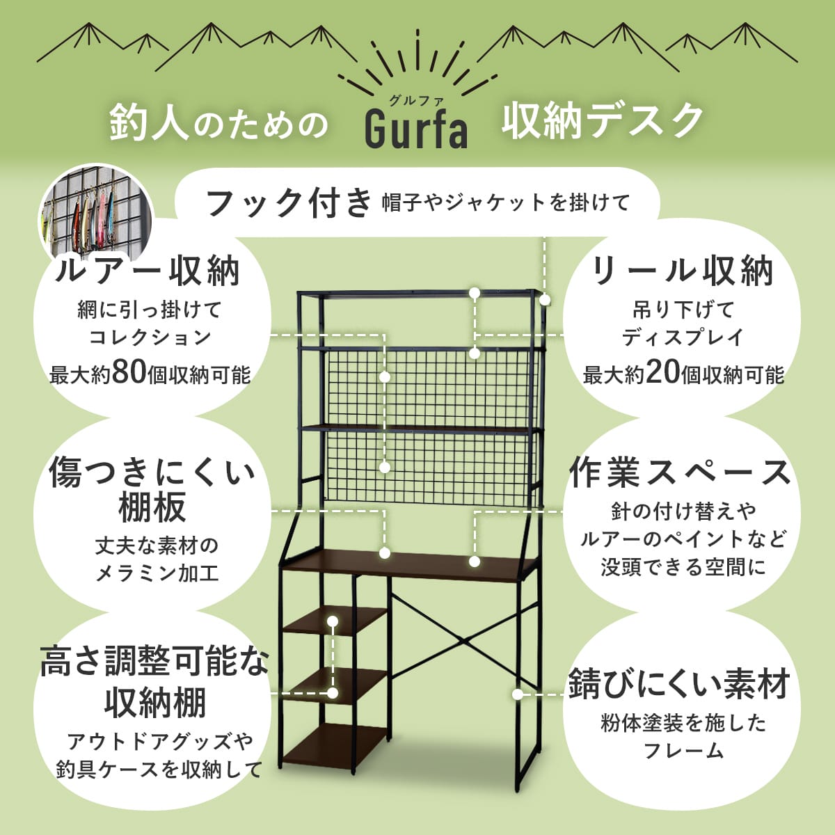 アングラー専用 デスクグルファ