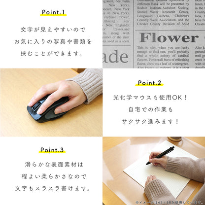【58×90cm】 エアーが入らないデスクマット