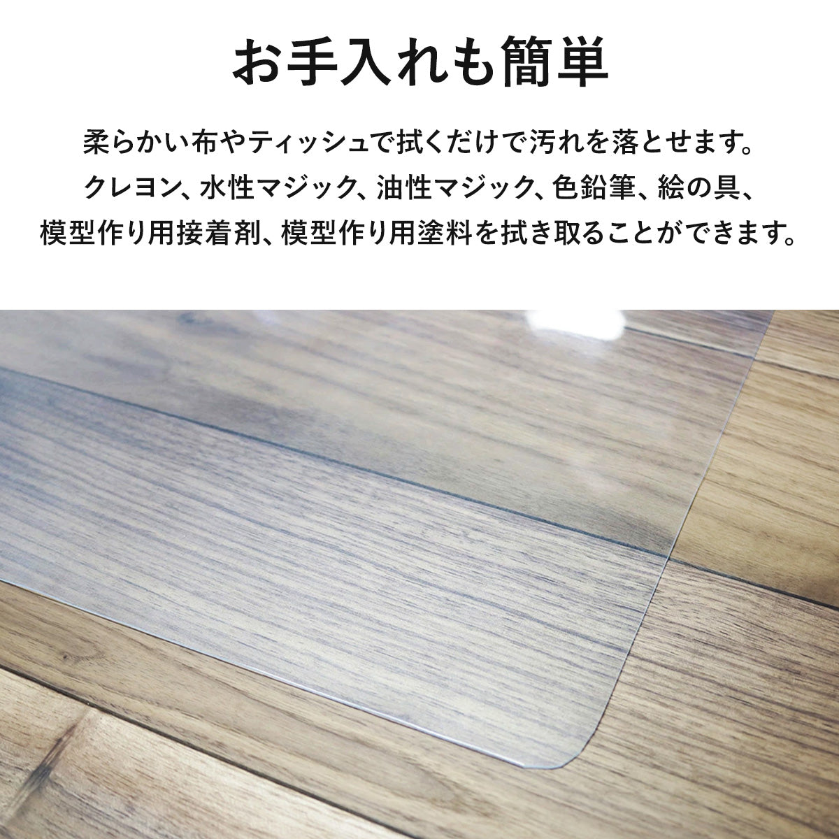 汚れが落ちる透明シート45×58cm