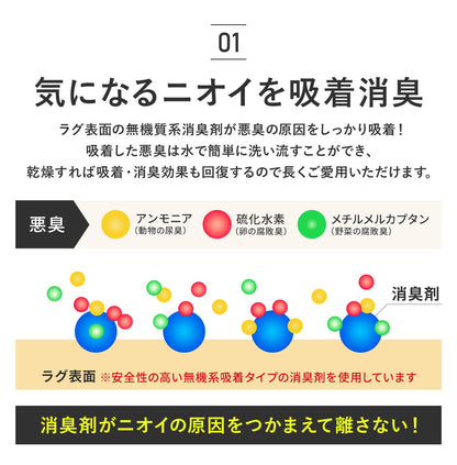 ペット用ラグ【180×180/180×240/180×270㎝】