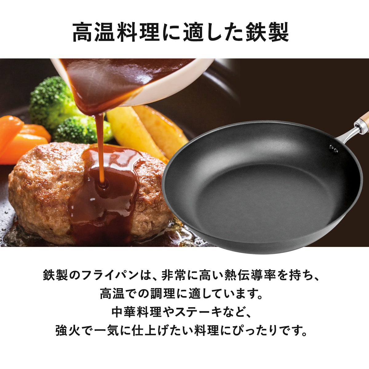 【日本製/燕三条】匠味 フライパン23cm