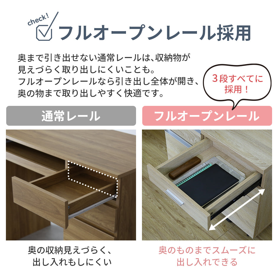 木製デスクワゴン フリーク