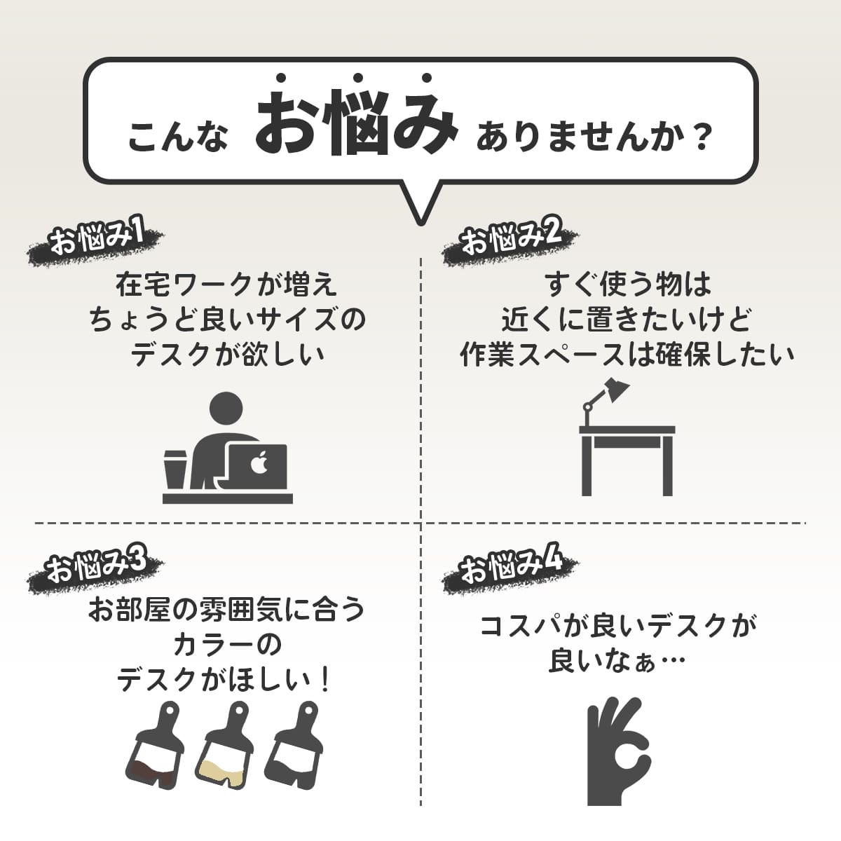 【幅115】ラック付きデスク ガイア
