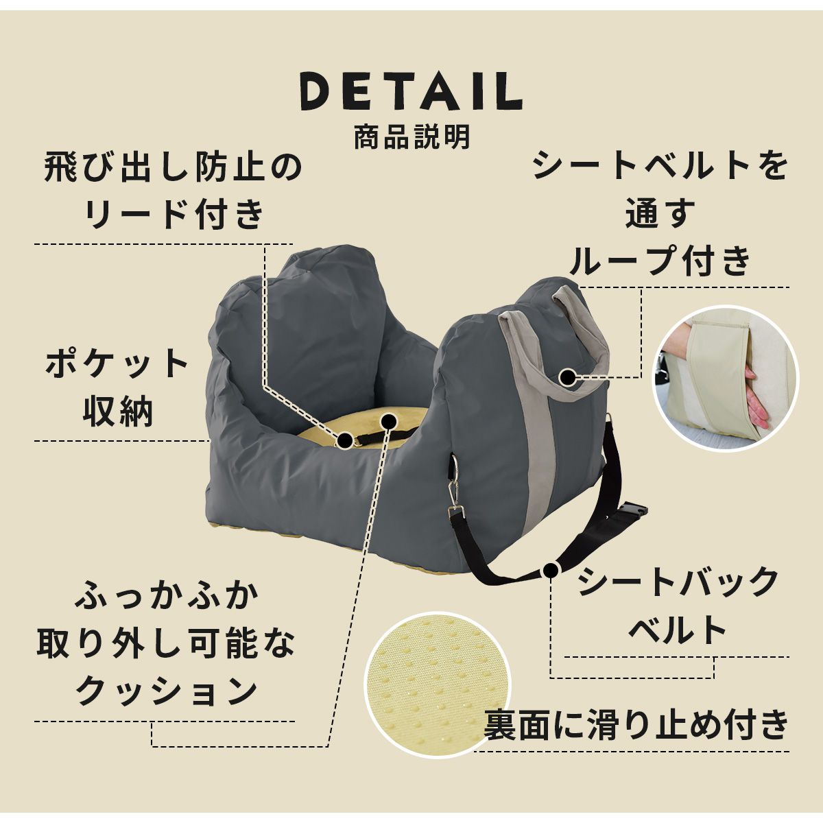 お出かけ用 ペットキャリー ドライブボックス ジェイミー