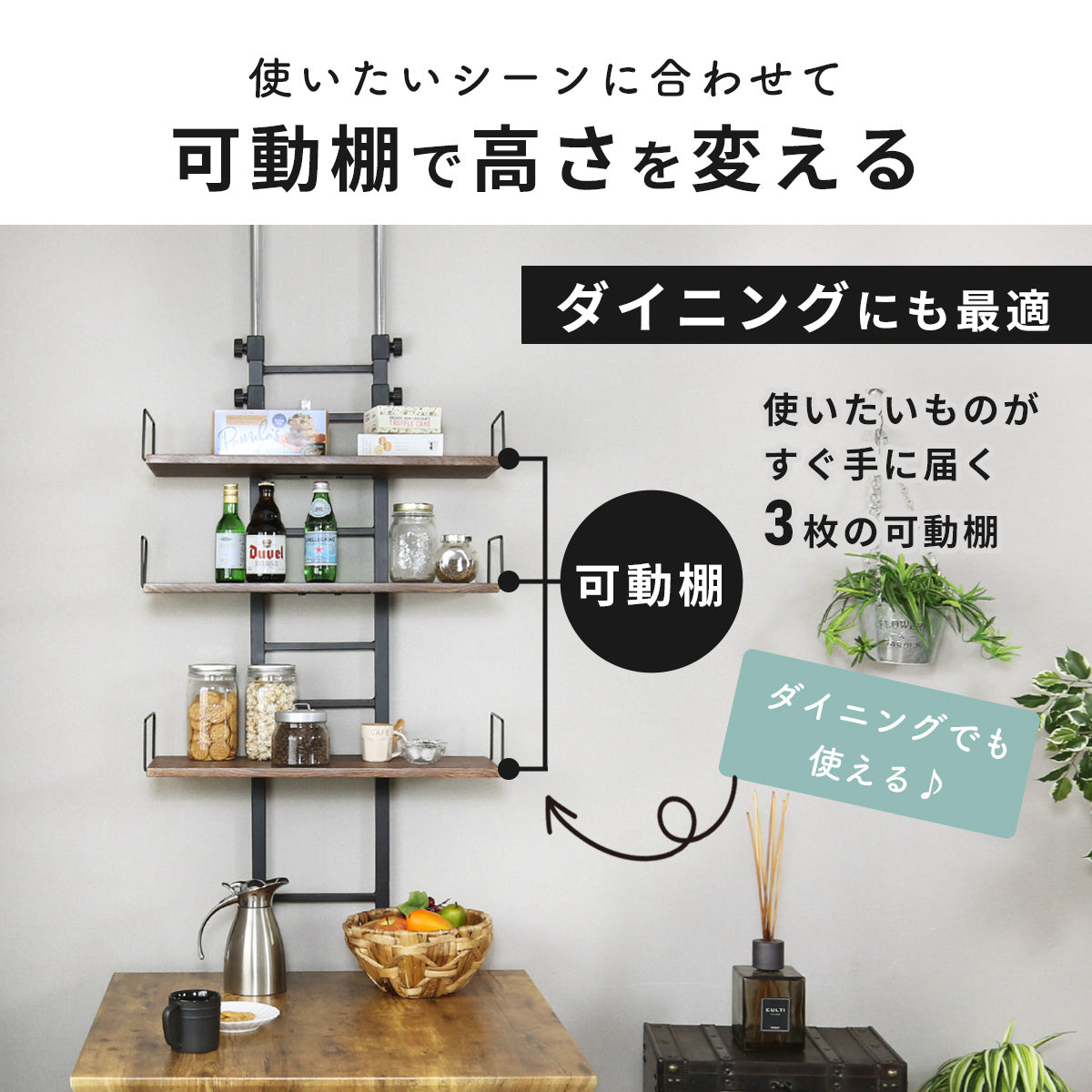 突っ張りラック  カリエ２