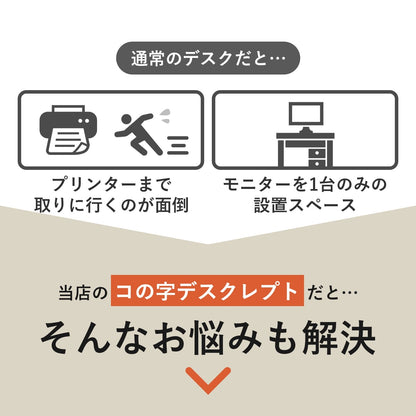 コの字型デスク レプト