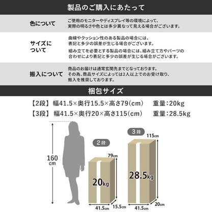 シューズボックス レッシ【２段｜３段】