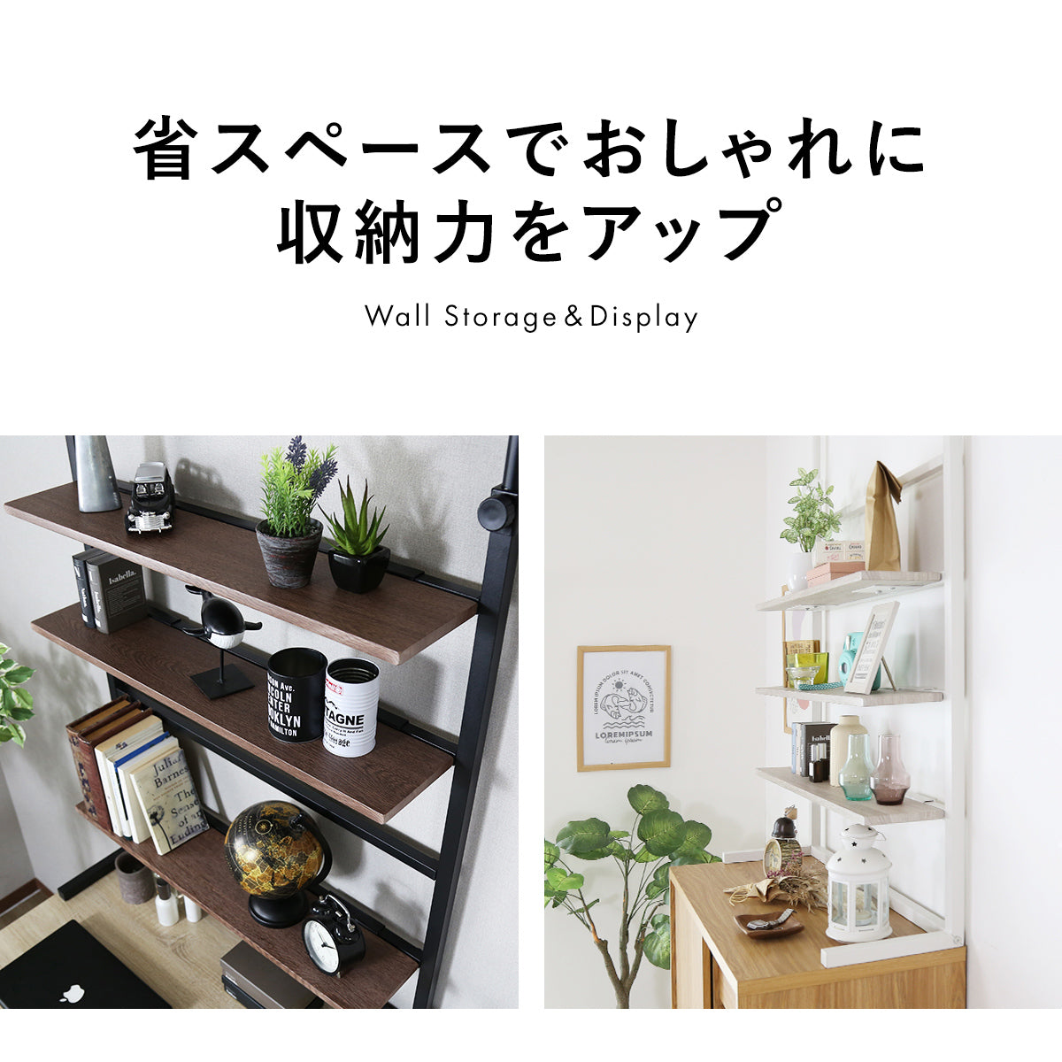 壁面収納 リボル80cm