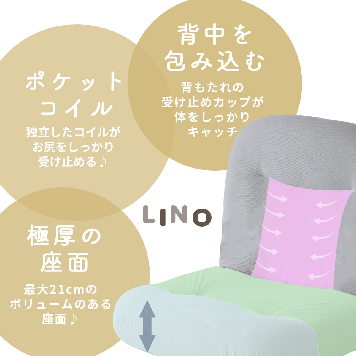 座椅子  リノ1P