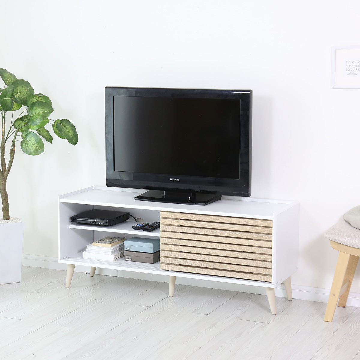 【120㎝】テレビ台 脚付き 収納付き テレビラック テレビボード ローボード TV台 ロトルア120