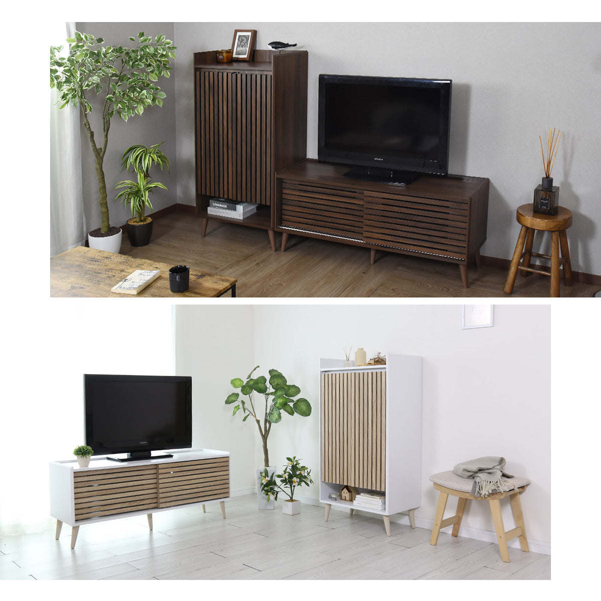【120㎝】テレビ台 脚付き 収納付き テレビラック テレビボード ローボード TV台 ロトルア120