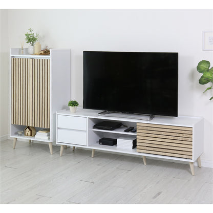 【150㎝】テレビ台 脚付き 収納付き テレビラック テレビボード ローボード TV台 ロトルア150