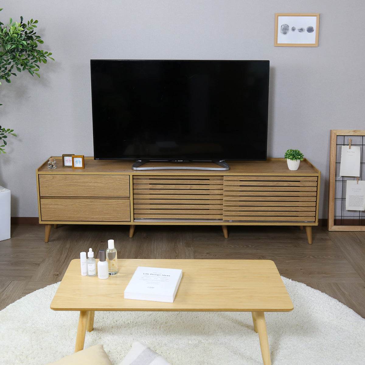 【180㎝】テレビ台 脚付き 収納付き テレビラック テレビボード ローボード TV台 ロトルア180