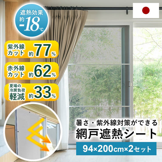 網戸遮熱シート【94×200㎝】