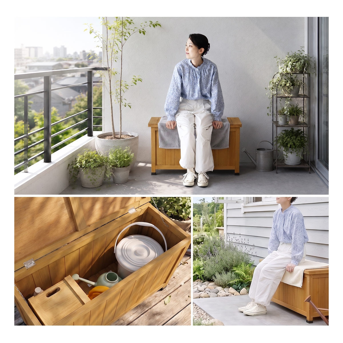 天然木屋外収納 メドウ