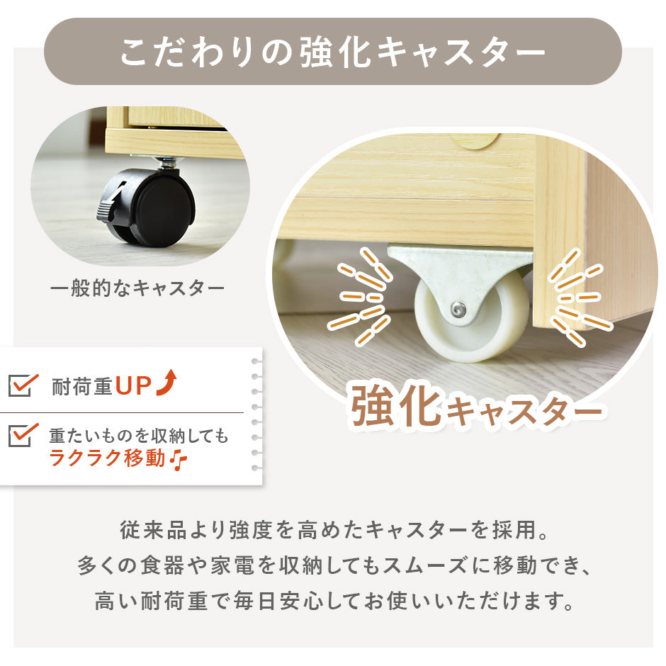【幅80】 キッチン収納 モナチェスト80