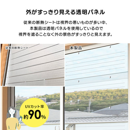 二重窓パネル 33×90㎝×6枚