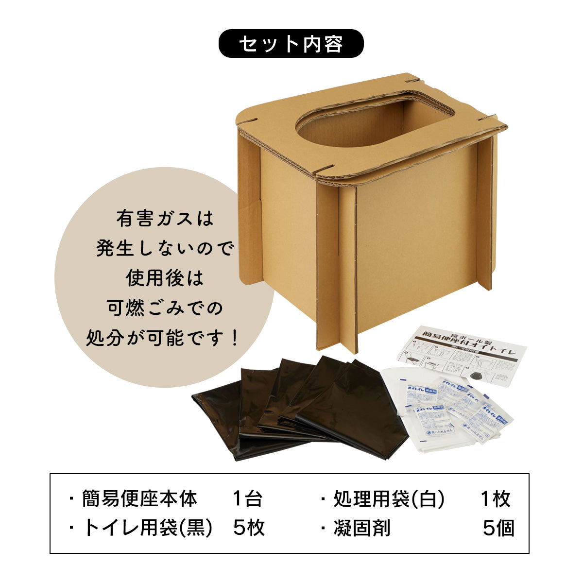 防災グッズ 簡易便座付オイトイレ
