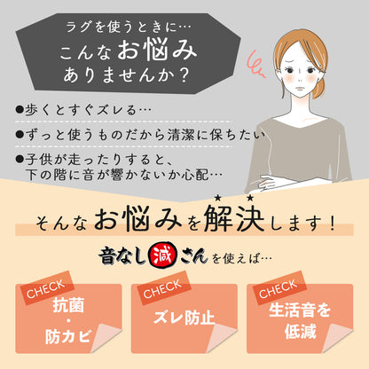 防音ずれ防止音なし減さん 1帖用