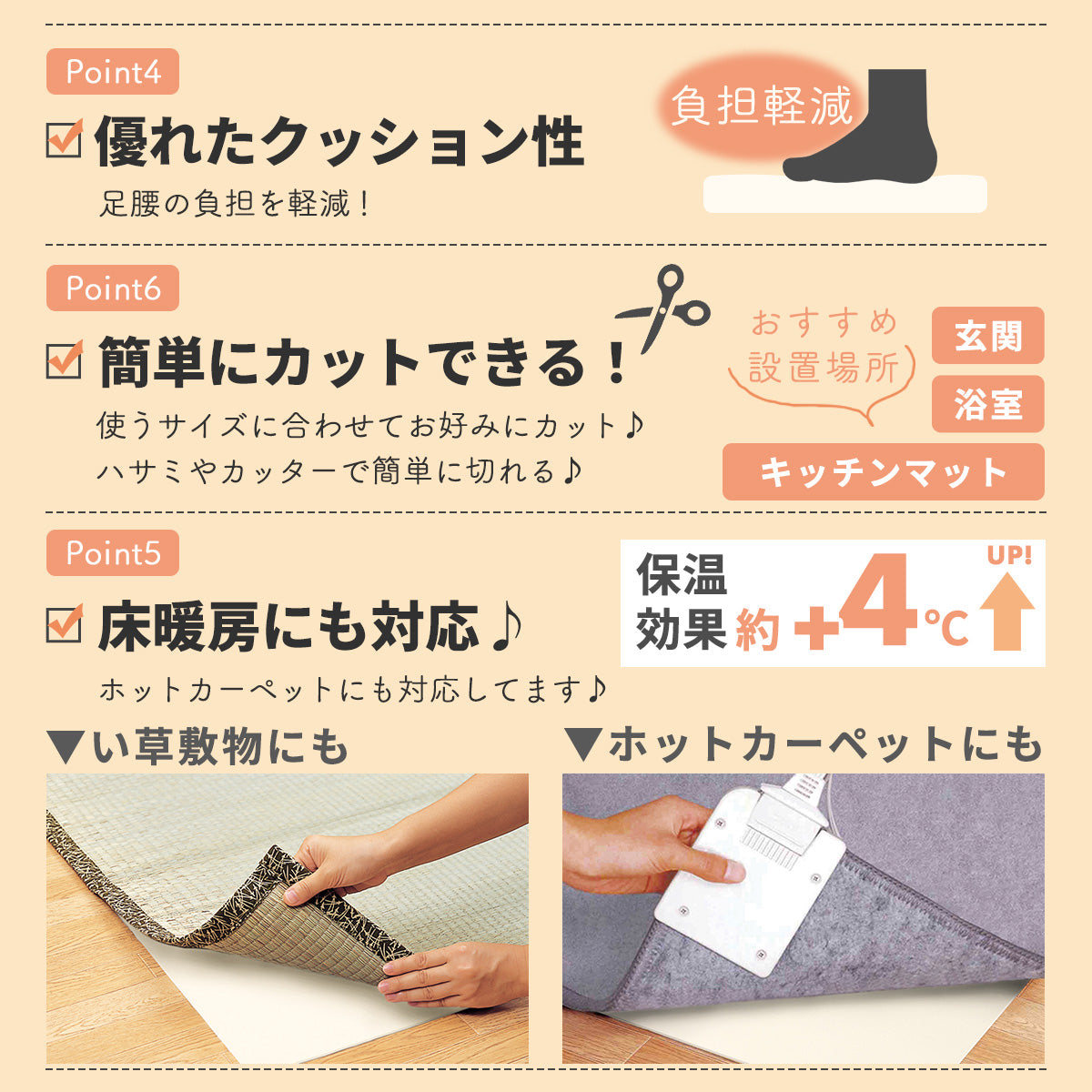 防音ずれ防止音なし減さん 1帖用