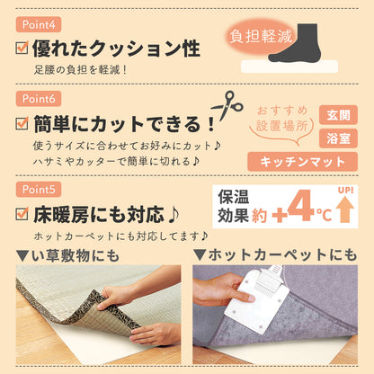 防音ずれ防止音なし減さん 2帖用