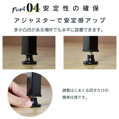 【幅120】 収納棚付きパソコンデスク パイナ