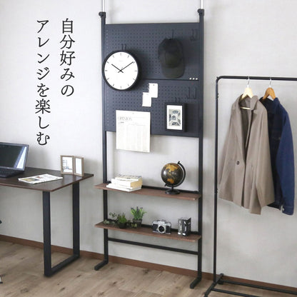 【幅60㎝｜80㎝】ウォールシェルフ 突っ張り式 パッチ