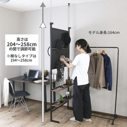 【幅60㎝｜80㎝】ウォールシェルフ 突っ張り式 パッチ