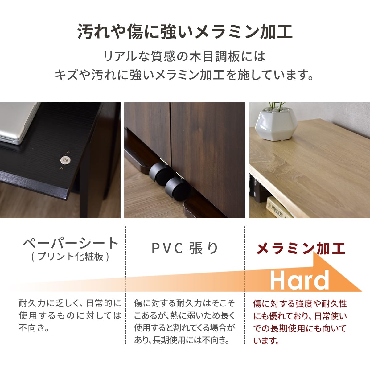 【幅60】折り畳みデスク ポール