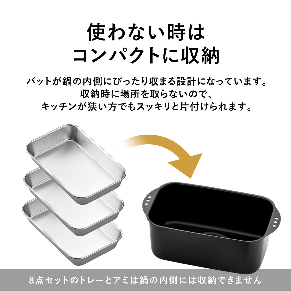 角型てんぷら鍋　ミニミニ天ぷら角型８点セット【日本製/燕三条】