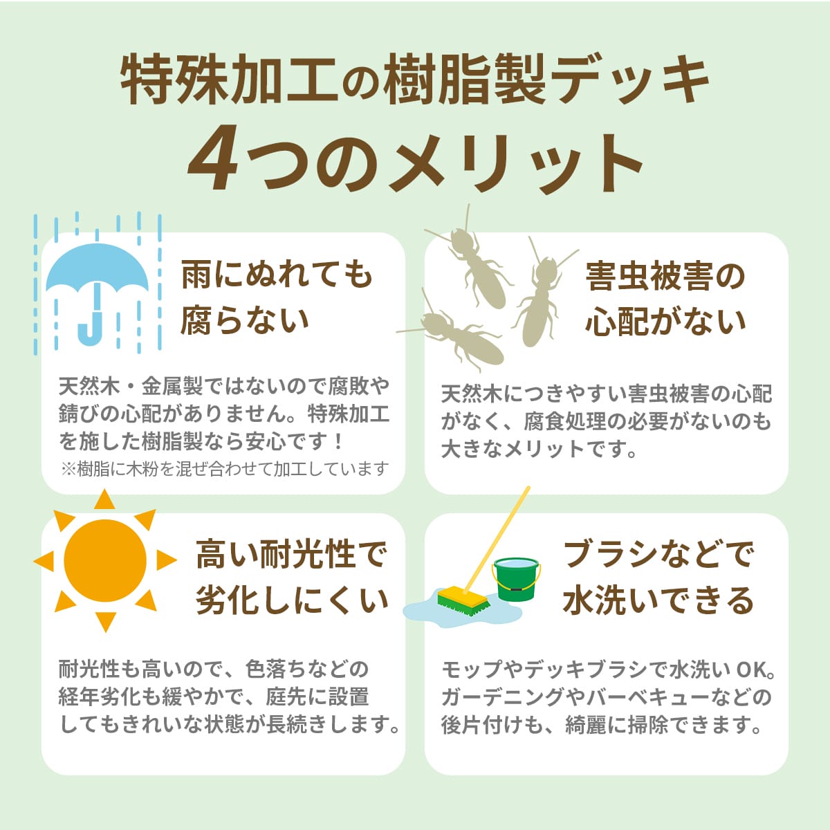 ウッドデッキ｜本体