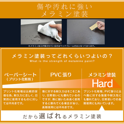ベッド シングル フレームのみ 収納付き 照明付き 扉付き 組立式 クライブ S