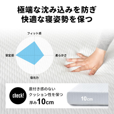 低反発マットレス ブラックサイレンス スタンダードS
