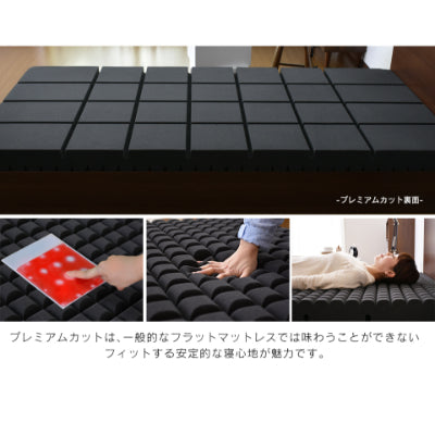 マットレス セミダブル 高反発 厚さ10cm 高反発マットレス ノンスプリング 体圧分散 ウレタン アクア SD
