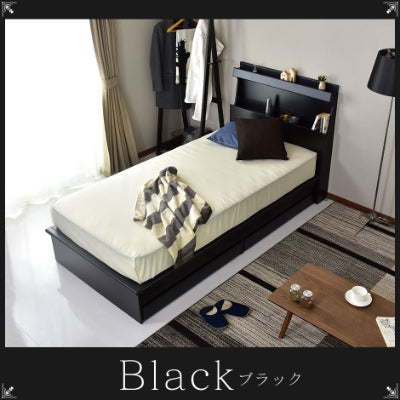 セミダブルベッド LED照明付き ベッドフレーム シャトー SD