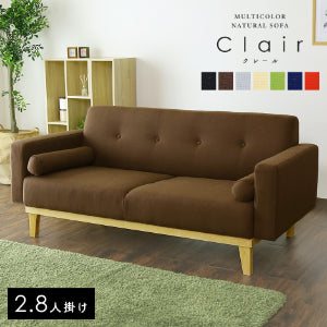 [幅164cm] 北欧風 ソファー クッション付き ｜ クレール