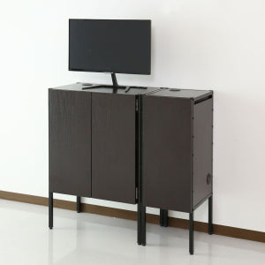 収納配管家具 W300(BR)  2台セット