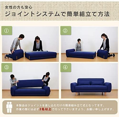 [幅160] ソファー 2人用ソファ 肘掛け クッション付き 北欧風 ｜ シュシュ