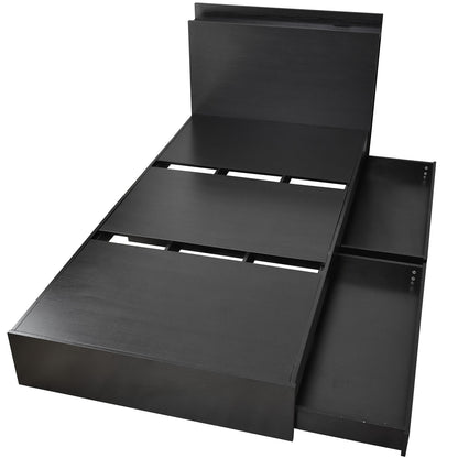 シングルベッド ベッドフレーム 収納付き 照明付き アリビオ S