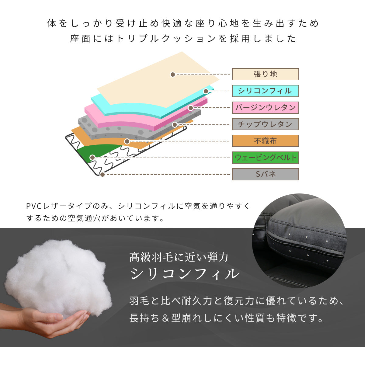 3人掛けソファ ボーテ3P