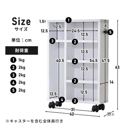 【幅42】トイレ収納  デリア
