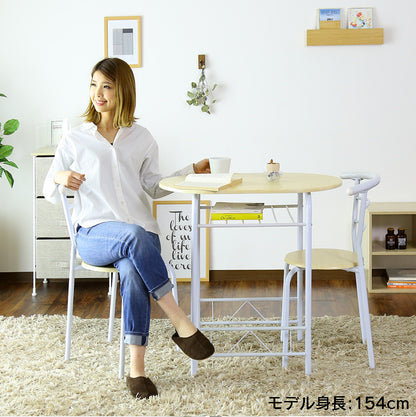 ダイニングテーブル3点セット ダイニングテーブル 丸 楕円形 テーブル イス 3点セット エリッセ